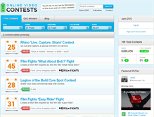 Tablet Screenshot of onlinevideocontests.com